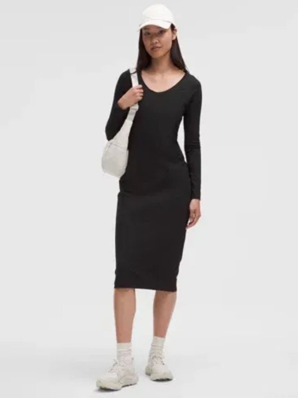 lululemon All Aligned Ribbed Midi Dress Sz 8